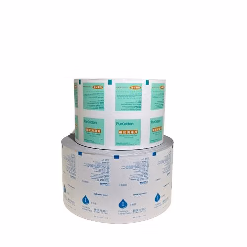 Composite de papier d'aluminium/emballage laminé/film Al/emballage alimentaire/emballage de produit/nettoyage/papier d'aluminium pour lingettes à l'iode