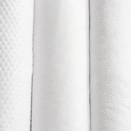 Tissu d'entoilage non tissé personnalisé 100 % polyester ou viscose Spunlace pour vêtement/emballage/textile de maison